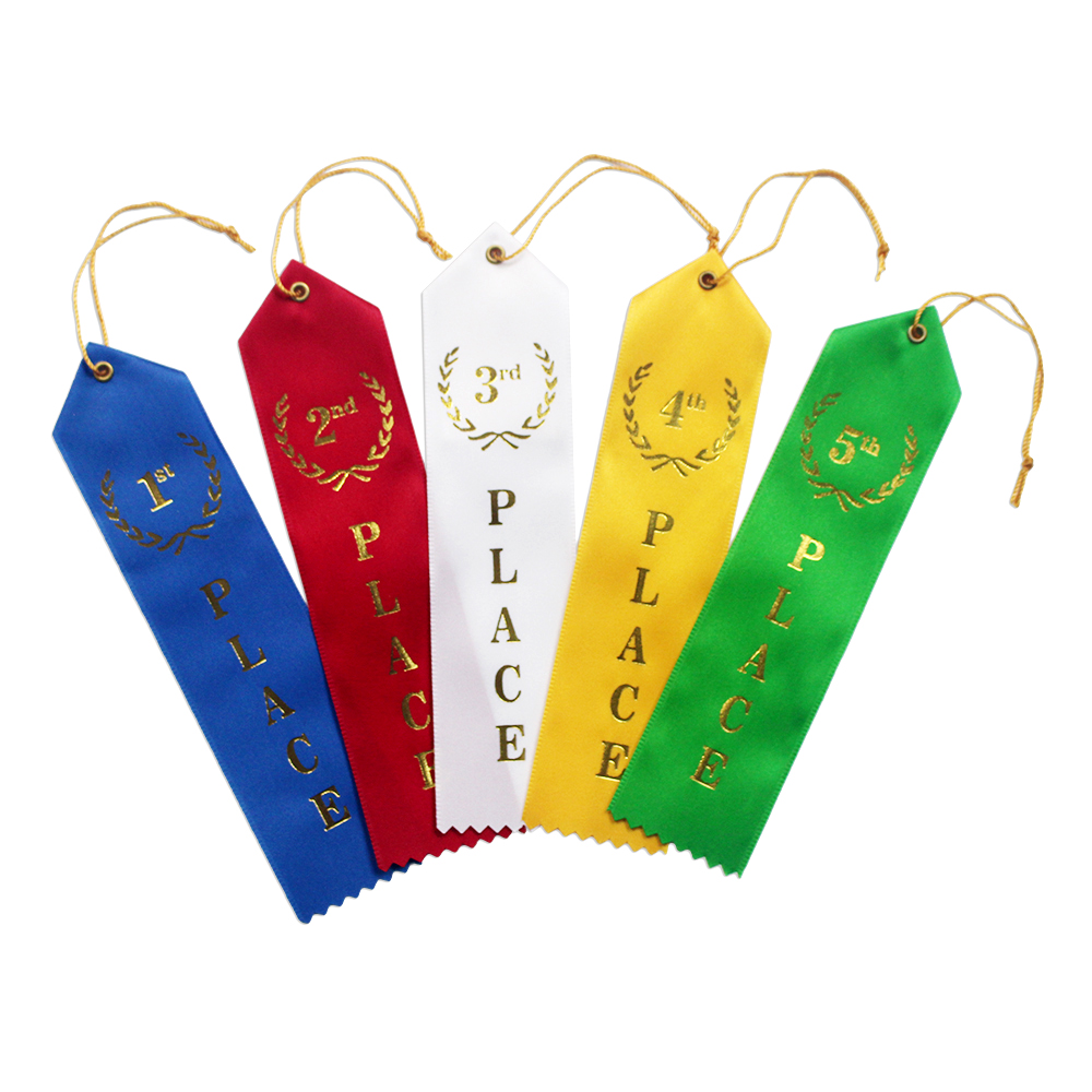 Premium Gift Racing Award Ribbon for sports Art competition