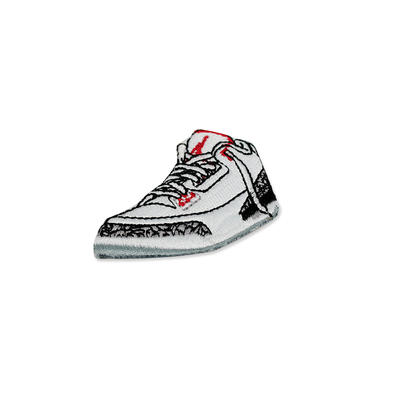Wholesale Custom 3d Shoe Shaped Embroidered Patches