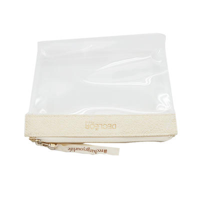 Wholesale Printed Logo Clear PVC Travel Toiletry Bag Make Up Bags